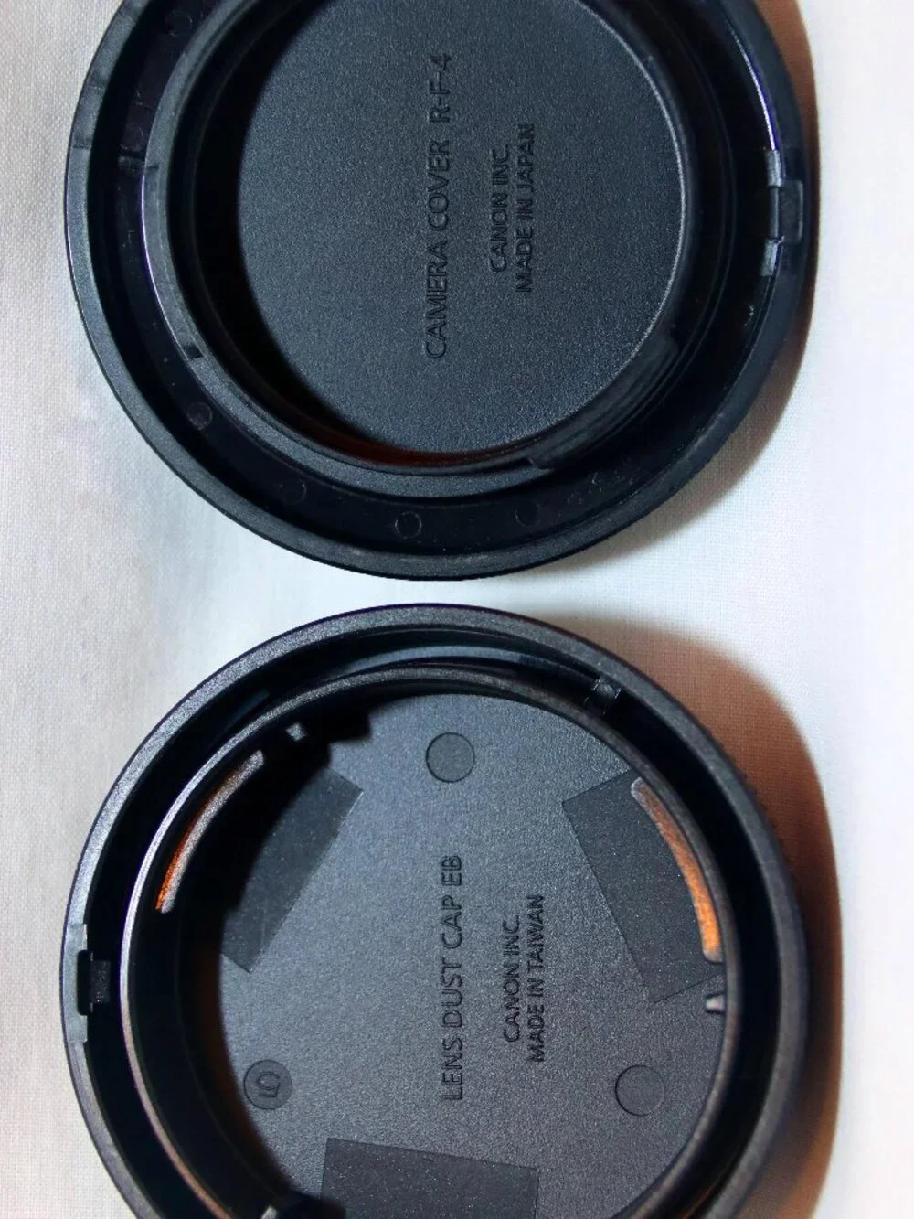 Canon M Series Mirrorless Camera Rear Lens Dust Cap and Camera Body Cap Set Mint